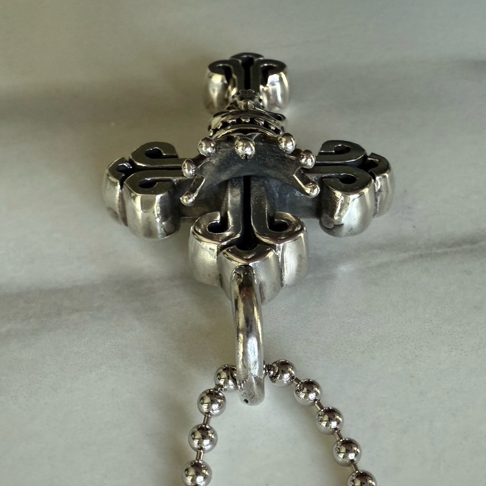 King Baby Studio Silver Cross Pendant Necklace - Picture 7 of 9